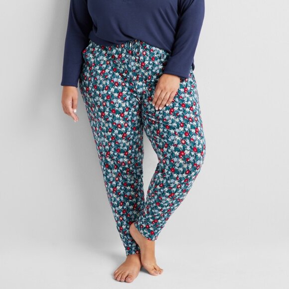 #155. State of Day Printed Jogger Pajama Pants- Whimsical Floral - Picture 1 of 4
